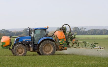 Tractor Spraying Pesticide