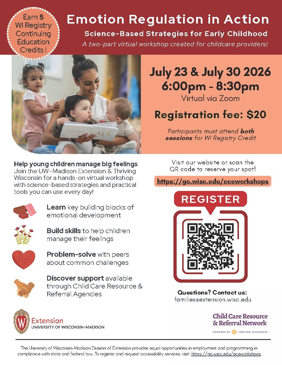 Emption Flyer Emotion Regulation in Action Workshops – Extension Dodge County